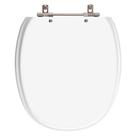 Assento Sanitário Poliéster Ascot Neve Para Vaso Ideal Standart