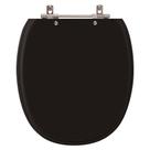 Assento Sanitário Poliéster Ascot Premium Ebony Para Vaso Ideal Standart