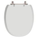 Assento Sanitário Poliéster Ascot Sterling Silver Para Vaso Ideal Standart
