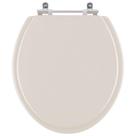 Assento Sanitário Poliéster Convencional Oval Visone Para Vaso Ideal Standart Assento Sanitário Poliéster Convencional Oval Visone Para Vaso Ideal Standart