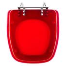 Assento Sanitário Poliester Fit Vermelho Translucido para vaso Celite Assento Sanitário Poliester Fit Vermelho Translucido para vaso Celite