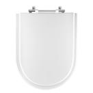 Assento Sanitario Poliéster New Monaco Branco para vaso Addra