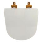 Assento Sanitário Poliéster para Louça Life/Vogue Plus (Celite/Deca) Slow Close Matte Sedile Branco
