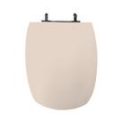 Assento Sanitário Poliéster Para Louça Monte Carlo (Deca) Aço (Reb. Oculto) Rosa Floral