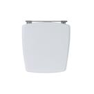 Assento Sanitário Poliéster para Louça Nuage (Incepa) Aço Cromado (Reb. Oculto) Branco