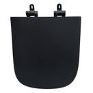 Assento Sanitário Poliéster Para Louça Piano (Deca) Slow Close Black Noir Sedile