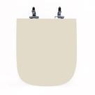 Assento Sanitário Poliéster Para Louça Quadra (Deca) Super Luxo Cromado (Reb. Oculto) Creme Assento Sanitário Poliéster Para Louça Quadra (Deca) Super Luxo Cromado (Reb. Oculto) Creme