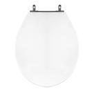 Assento Sanitário Poliéster Para Louça Ravena (Deca) Aço (Reb. Oculto) Branco