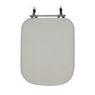 Assento Sanitário Poliéster Para Louça Tivoli (Ideal Standard) Aço Bone Sedile