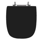 Assento Sanitário Poliéster Para Louça Versato (Celite) Aço (Reb. Oculto) Preto Assento Sanitário Poliéster Para Louça Versato (Celite) Aço (Reb. Oculto) Preto