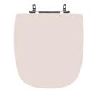 Assento Sanitário Poliéster Para Louça Versato (Celite) Aço (Reb. Oculto) Rosato