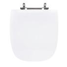 Assento Sanitário Poliéster Para Louça Vip (Celite) Aço (Reb. Oculto) Branco