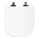 Assento Sanitário Poliéster Para Louça Vip (Celite) Slow Close Cromado (Reb. Oculto) Branco