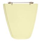 Assento Sanitário Poliéster Plaza Bone Para Vaso Ideal Standart