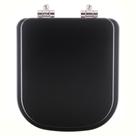 Assento Sanitário Poliester Soft Close Debba Onix (Preto Fosco) para vaso Roca Assento Sanitário Poliester Soft Close Debba Onix (Preto Fosco) para vaso Roca