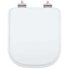 Assento Sanitário Poliéster Soft Close Debba Square Branco para vaso Roca Assento Sanitário Poliéster Soft Close Debba Square Branco para vaso Roca
