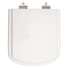 Assento Sanitário Poliester Soft Close Lirio Branco para vaso Fiori