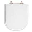 Assento Sanitario Poliester Square Branco para vaso Lorenzetti