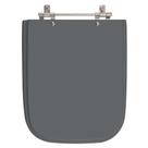 Assento Sanitário Poliéster Tivoli Cinza Quartzo para vaso Ideal Standard