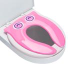 Assento sanitário portátil Maliton Dobrável Antiderrapante Rosa Coruja