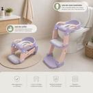 Assento sanitário redutor com escada e troninho 2 em 1 Cor:Rosa e Roxo Assento sanitário redutor com escada e troninho 2 em 1 Cor:Rosa e Roxo
