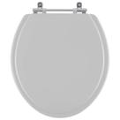 Assento Sanitário Saveiro Cinza Prata para vaso Celite Assento Sanitário Saveiro Cinza Prata para vaso Celite