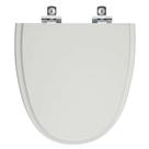 Assento Sanitário Soft Close Aloha Cinza Prata para vaso Celite Assento Sanitário Soft Close Aloha Cinza Prata para vaso Celite