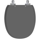 Assento Sanitário Soft Close Ascot Cinza Quartzo para vaso Ideal Standard