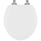Assento Sanitário Soft Close Buzios Branco para vaso Hervy