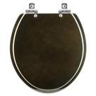 Assento Sanitário Soft Close Convencional Oval Marrom Degrade para vaso Ideal Standard