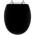Assento Sanitário Spot Ébano (Preto) para vaso Deca