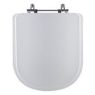 Assento Sanitário Tampa de Vaso Branco MDF Laqueado Loren Square para bacia Lorenzetti