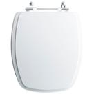 Assento Sanitário Tampa de Vaso Branco Resina Poliester Primula Plus para bacia Fiori