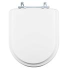 Assento Sanitário Tampa de Vaso Branco Resina Poliester Riviera para bacia Celite