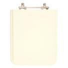 Assento Sanitário Tampa de Vaso Madeira MDF Laqueado Square para bacia Incepa Quadrado 6lpf
