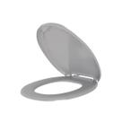 Assento Sanitário Tampa Oval Soft Soprado Cinza Estrela Assento Sanitário Tampa Oval Soft Soprado Cinza Estrela