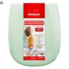 Assento Sanitário Tampa Retangular Almofadado Verde Mebuki