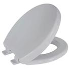 Assento Soft Close Oval Cinza Tampa para Vaso Convencional com Fechamento Suave