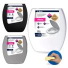Assento Tampa de Vaso Almofadado Quadrado Atlas Primula Sabatini Anturius Versato Cannes Etna Fit Assento Tampa de Vaso Almofadado Quadrado Atlas Primula Sabatini Anturius Versato Cannes Etna Fit