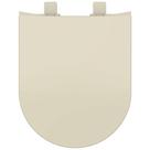 Assento Tampa de Vaso Deca Duna Creme Polipropileno Anatômico Convencional Universal Compatível Roca Meridian Level Carrara Link Docol Next Tupan
