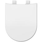 Assento Tampa de Vaso Deca Duna Soft Close Amortecedor Polipropileno Anatômico Branco Universal Compatível Roca Meridian Level Carrara Link Docol Next