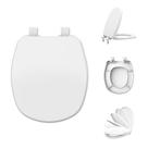 Assento Tampa de Vaso Santa Clara Alamo Branco Soft Close Polipropileno Anatômico Universal Compatível Deca Aspen Lorenzetti Lorenone Tupan