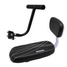 Assento traseiro de bicicleta para crianças com encosto, almofada, conjunto de apoio de braço Assento traseiro de bicicleta para crianças com encosto, almofada, conjunto de apoio de braço