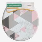 Assento Vaso Sanitário Oval Almofadado Com Tampa - Zara Assento Vaso Sanitário Oval Almofadado Com Tampa - Zara