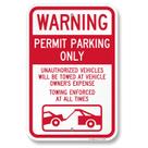 Assine a permissão de aviso SmartSign para estacionamento somente 45x30cm em alumínio