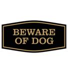 Assine All Quality Fancy Beware of Dog Ware/Dog ABS Plastic