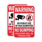 Assine GicnKeuz Large Warning, não é despejador, lixeira de 45 x 30 cm, 2 unidades Assine GicnKeuz Large Warning, não é despejador, lixeira de 45 x 30 cm, 2 unidades