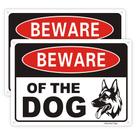 Assine Uflashmi Beware of Dog for Fence Yard Alumínio 7x10 polegadas
