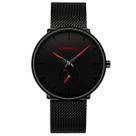 Assista à moda impermeável ultrafina FIZILI para homens com pulseira de malha