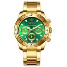 Assista DREAMING Q&P Gold Classic Business para homens Green Face